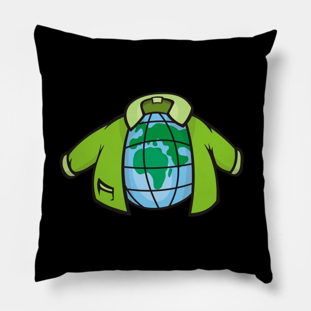 Globe with Jacket Pillow by sifis