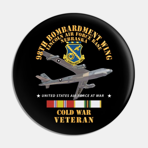 USAF - 98th Bombardment Wing - Lincoln Air Force Base, Nebraska - Cold War Vet w B-47 COLD SVC X 300 Pin by twix123844