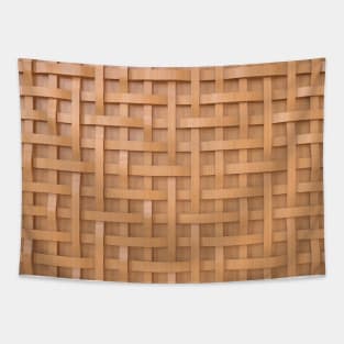 Wood Weave Pattern Tapestry