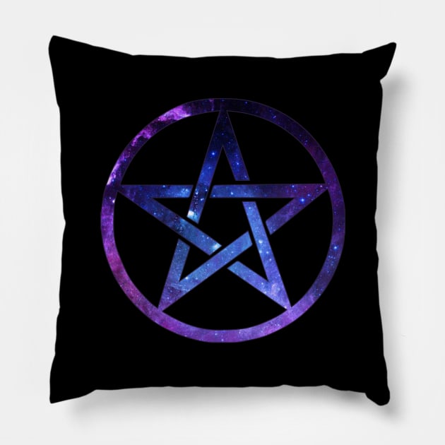 Galaxy Pentacle Pillow by AmandaPandaBrand