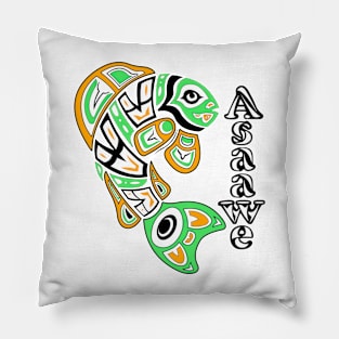 Yellow Perch (Asaawe) Pillow