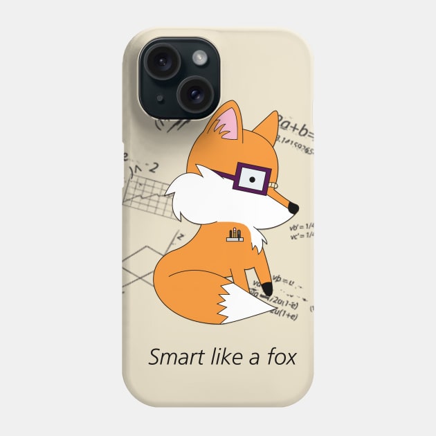 Smart Like a Fox Phone Case by CBKasner