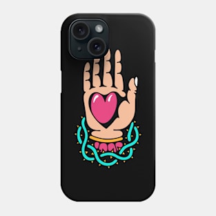 Hand heart Phone Case