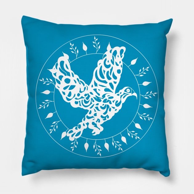Dove of piece Pillow by foxycated