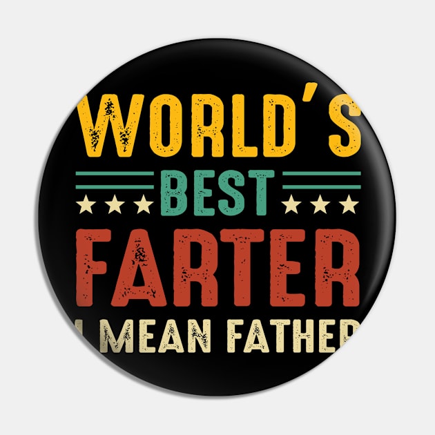 Vintage World's Best Farter I Mean Father Pin by Jenna Lyannion