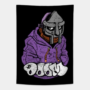 mf doom purple hoodie vintage Tapestry