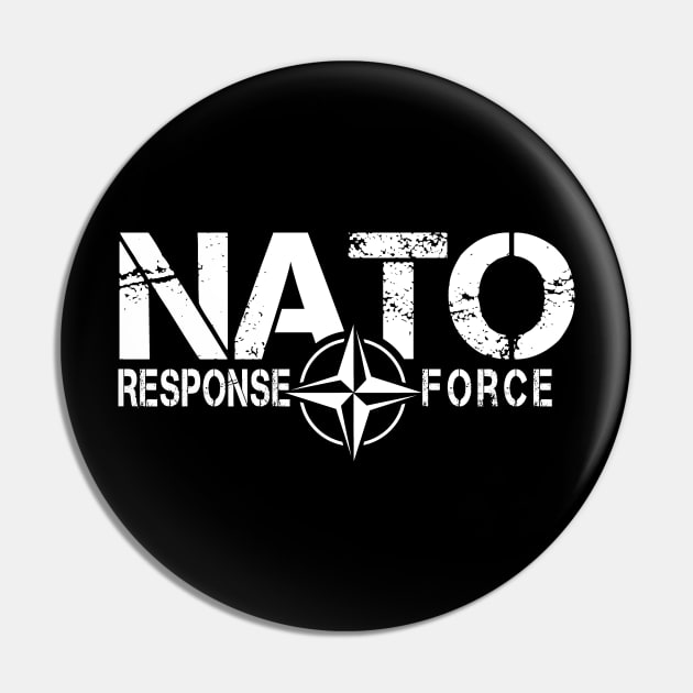 NATO Response Force   (white logo) Pin by Illustratorator