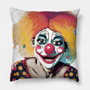 Fear of Clowns female Pillow