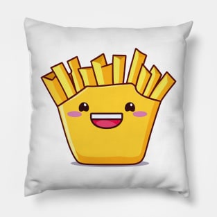 Cute Kawaii French Fry Fridays Pillow