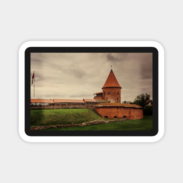 Gothic style medieval castle Magnet by lena-maximova