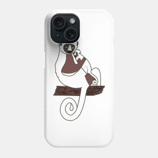 Gisela and Baby Furia - Coquerel's Sifaka Phone Case