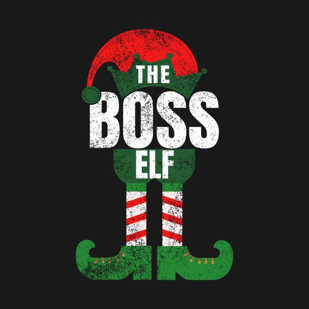 Boss Elf Christmas Gifts Cool Bossy Pajamas Family Matching by Smoothbeats