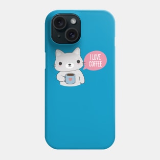 Cute Coffee Cat Phone Case