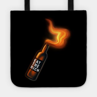 Eat the Rich Molotov cocktail Tote