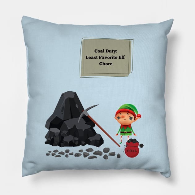 Coal Duty Pillow by AlmostMaybeNever