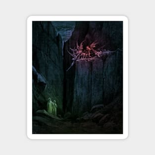 High Resolution Gustave Doré Illustration The Malebranche Tinted Magnet