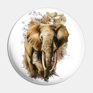 Big Brown African Elephant Pin