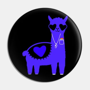 Alpaca Referee Funny Pin