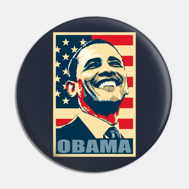 Barack Obama Poster Pop Art Pin by Nerd_art