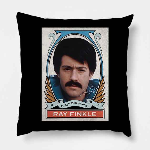 Ray Finkle Football Trading Card Pillow by darklordpug