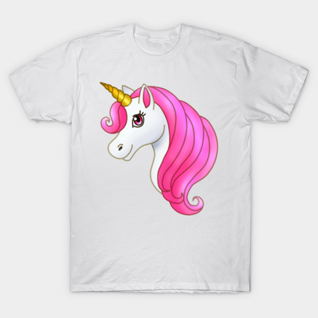 Cute Kawaii Unicorn With Pink Mane Cute Unicorn T Shirt