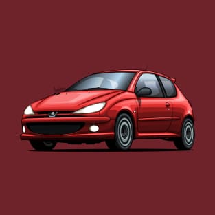 Peugeot 206 RC - Red T-Shirt