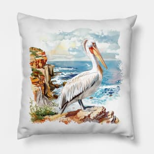 Pelican Art Pillow