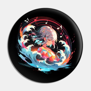 music waves - anime style Pin