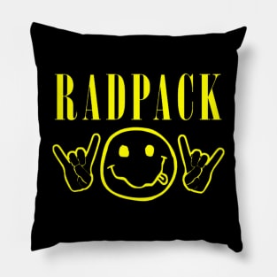 Rock & Rad (Yellow Logo) Pillow