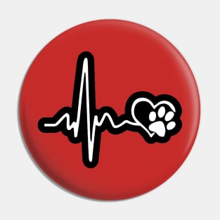 Heartbeat - Dog Lover Pin