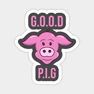 Good pig cartoon Magnet