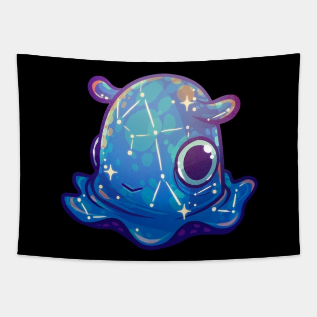 Cute Galaxy Dumbo Octopus Tapestry by Claire Lin