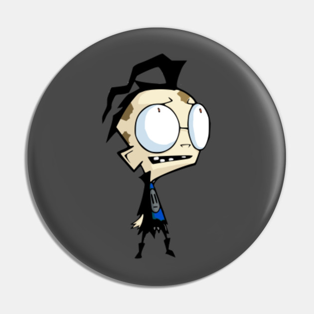 Invader Zim Dib Invader Zim Pin Teepublic Au