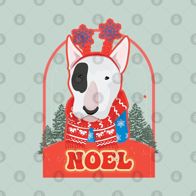 Noel with Bull Terrier | Merry Christmas 2022 by i am Cuta