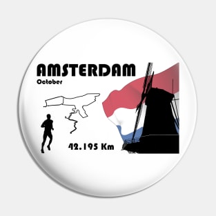 Amsterdam marathon Pin