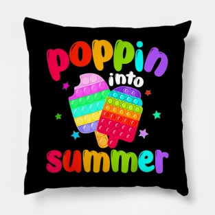 Poppin Into Summer Fidget Toy Icecream Last Day Of School Pillow