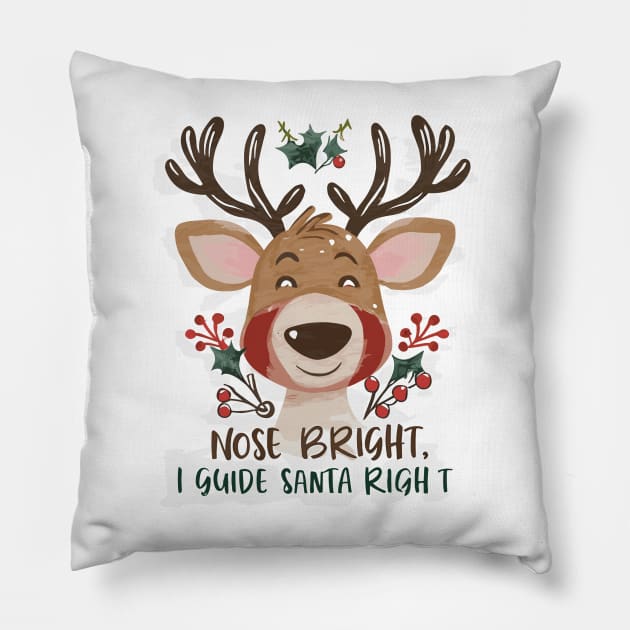 Guiding Light: Rudolph Pillow by Toonstruction