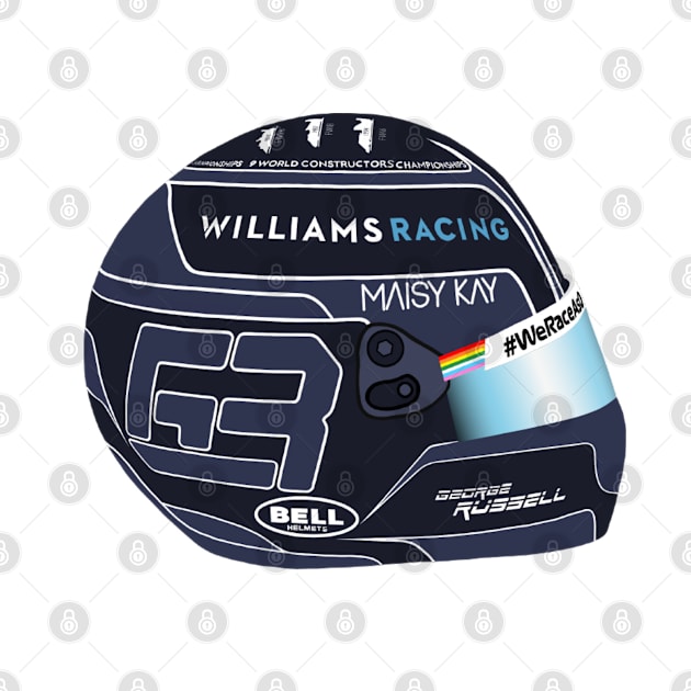 George Russell Abu Dhabi helmet 2020 by emstanden25