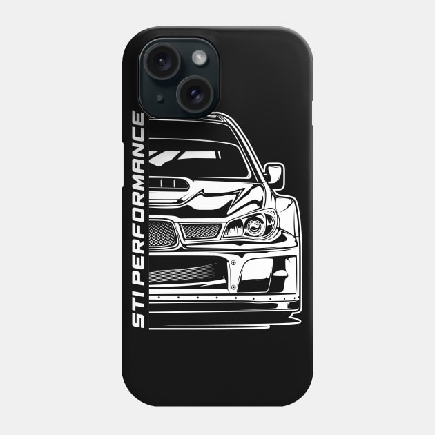 WRC Subaru WRX STI Performance (White Print) Phone Case by idrdesign