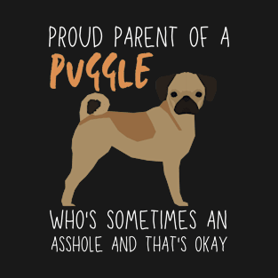 Proud Parents of Puggle Pet Dog T-Shirt