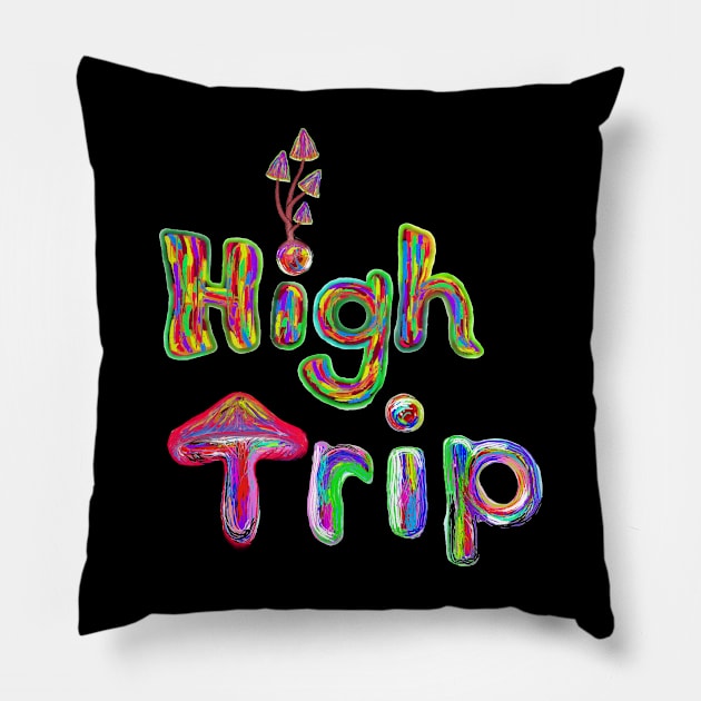 High trip Pillow by Wirrr4U