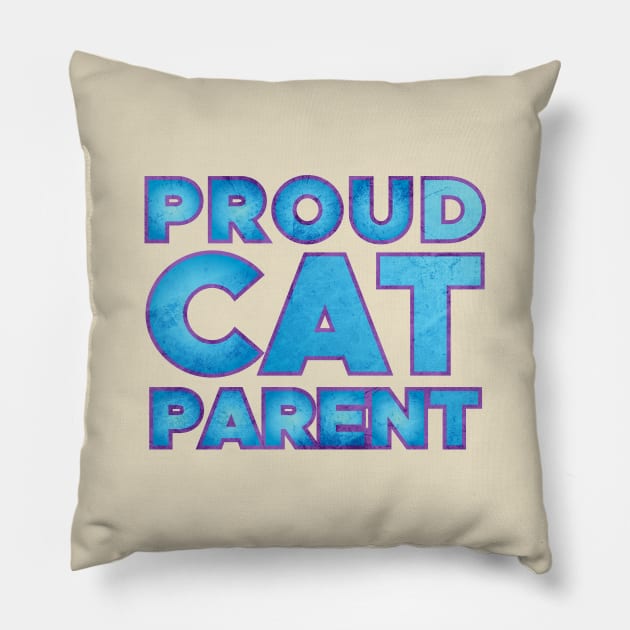 Proud Cat Parent Pillow by Commykaze