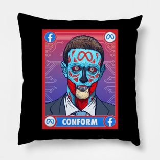 ZUCKERBERG - CONFORM AND CONSUME Pillow