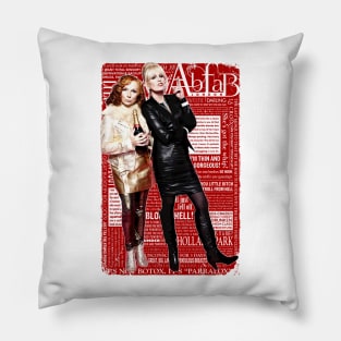 Absolutely Fabulous Sweetie Darling Patsy and Edina Ab FabC. Pillow