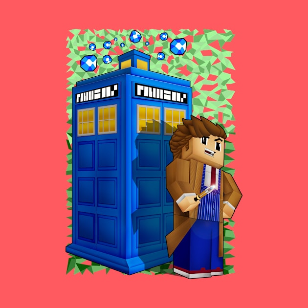 10th Doctor in 8 bit world by Dezigner007