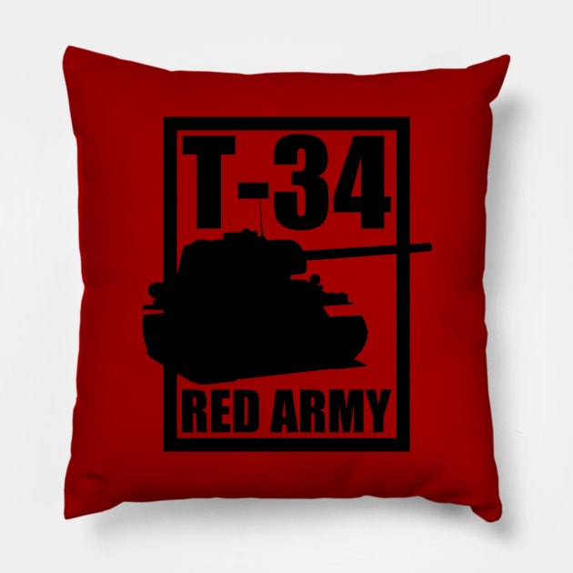 T-34 Tank Pillow by Firemission45