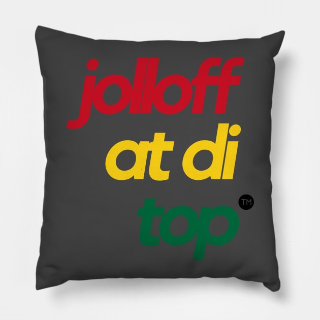 "Jollof" Design - Ghana Edition Pillow by MerchSaveTheWorld