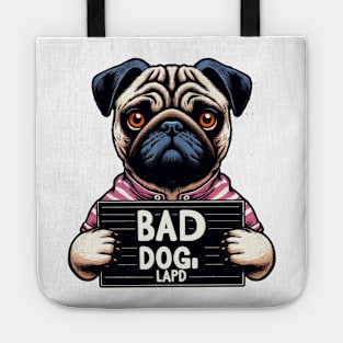 LAPD Bad Dog Jail Mugshot Tote