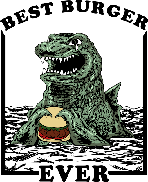 Best Burger Ever Kids T-Shirt by popcornpunk