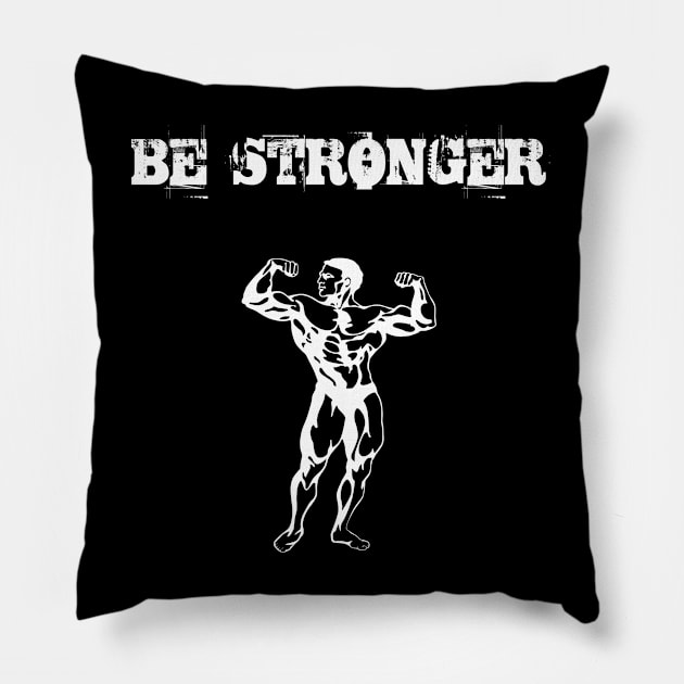 Be Strong Pillow by EdwinPlenzler